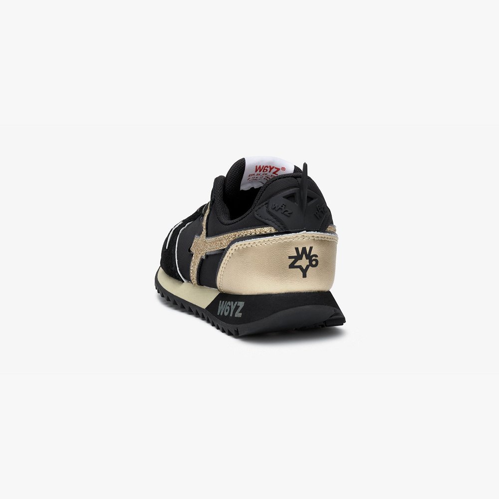 Basket W6YZ Black/Gold Enfant | RYR-58649024